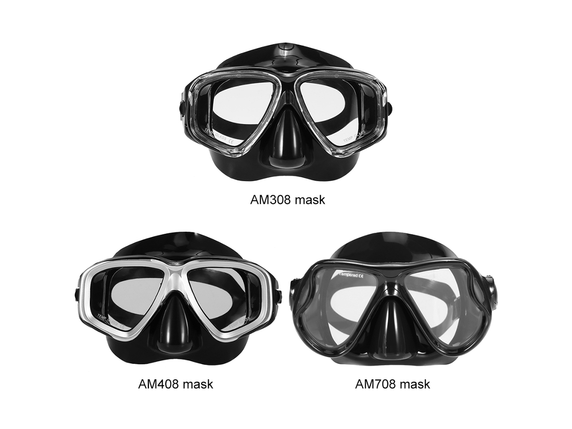 Máscara De Buceo Lixada Para Adultos Con Lente De Cristal Templado Antivaho Para Snorkel Y Buceo.