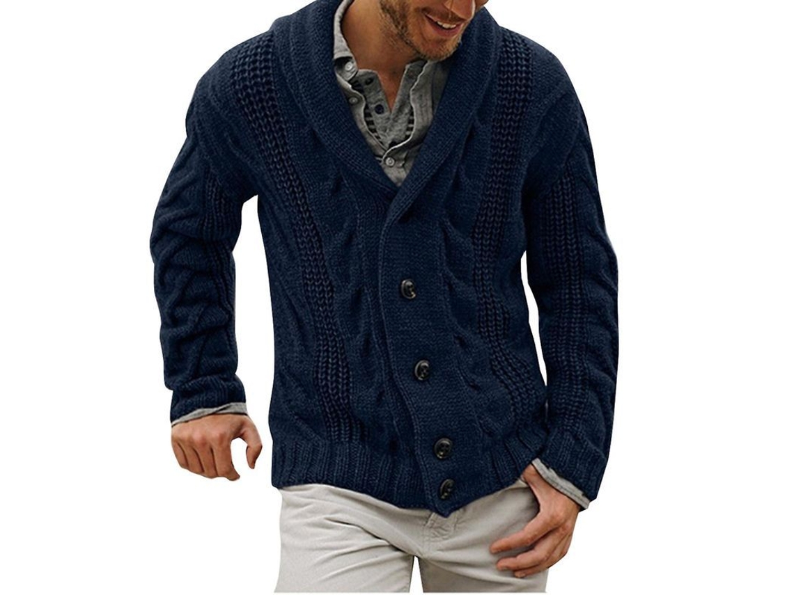 2026-chaqueta Tejida Para Hombres Mystdiy De Poliéster Y Algodón, Estilo Casual, Manga Larga, Versión Holgada, Para Otoño E Invierno