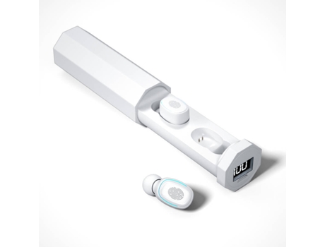 Auriculares Bluetooth True Wireless CHRONUS F9 803-XW2 (In Ear - Micrófono - Noise Cancelling - Blanco)