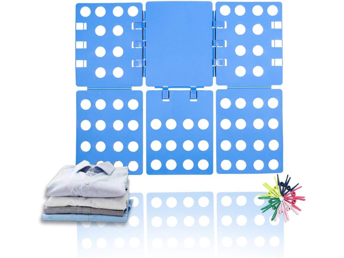 Bandeja Doblar Ropa Ideal Camisetas Pantalones Azul (28x23x2cm) Kofihety