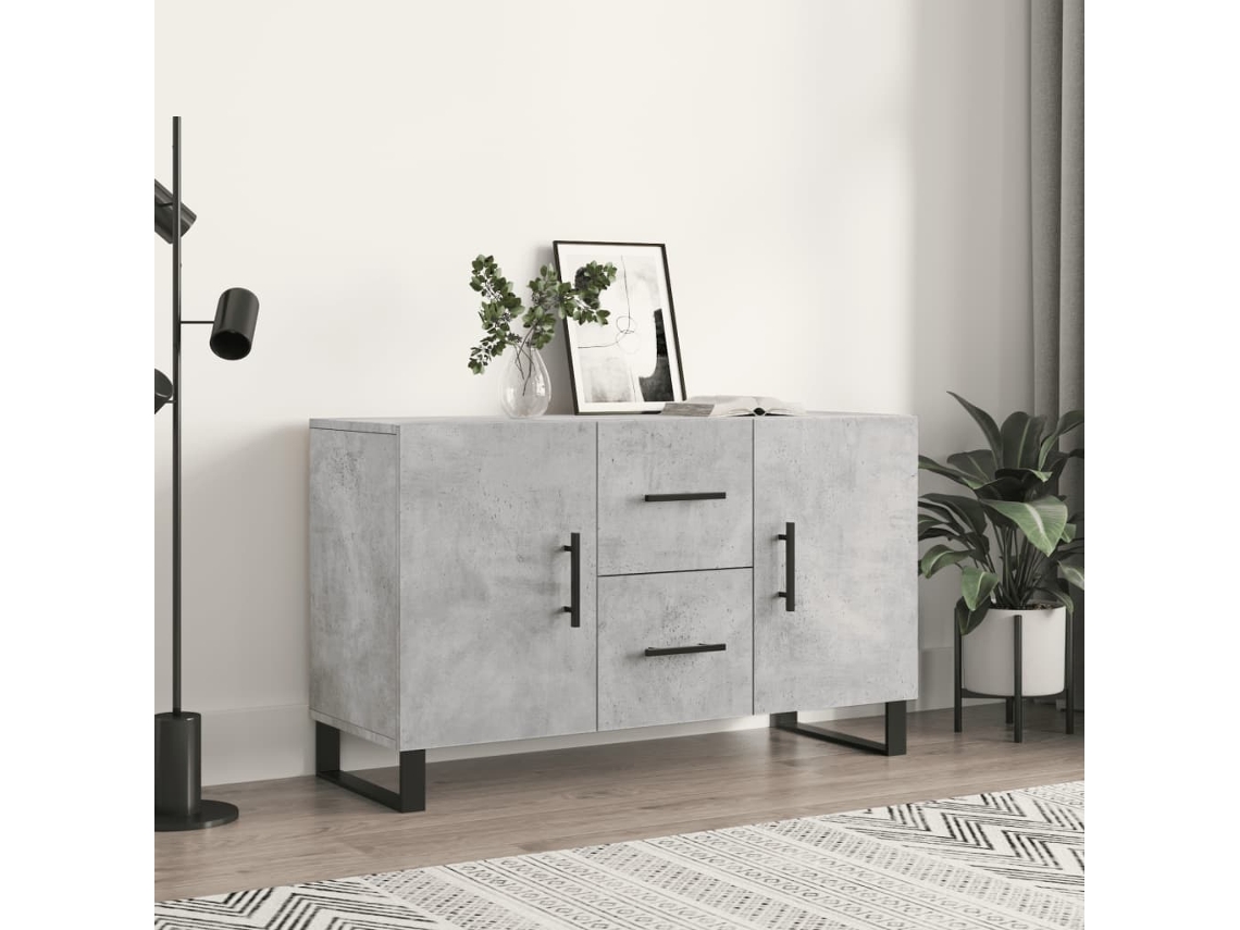 Lovely Home Aparador 100X36X60 Cm Derivados de Madera Gris Cemento