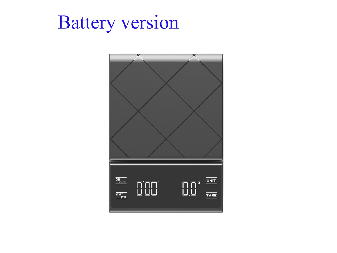 (negro, 3 Kg, 0,1 G) Báscula De Cocina Electrónica, Báscula De Café De Alta Precisión, Con Temporizador.