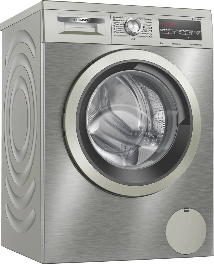 Lavadora BOSCH WUU24T6XES (9 kg - 1200 rpm - Inox)