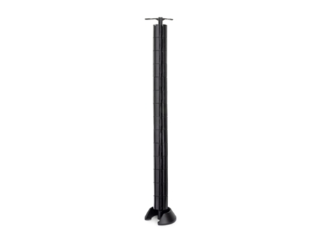 Columna de pasacables hexagonal - Plástico negro - Plástico