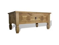 Mesa de Centro de Apoyo Corona Range en Pino Mexicano 100X60X45 Cm