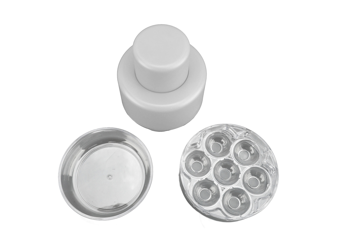 Extractor De Huesos De Cerezas De 7 Agujeros, Herramienta De Cocina Blanca