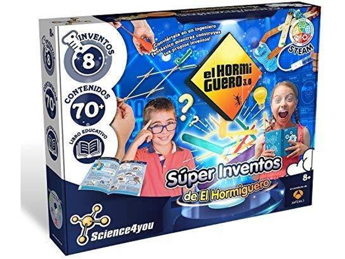 Kit de Ciencia SCIENCE4YOU Súper Inventos del Hormiguero (Edad Mínima: 8)