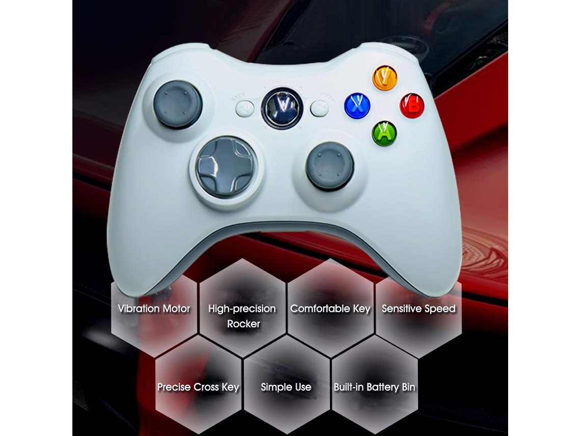 Joystick Inalámbrico Para Pc/portátil Con Windows 10 Y Steam, Ergonómico, Con Vibración Y Botones Sensibles.