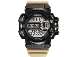 Reloj Deportivo Masculino Smael Con Correa De Plástico Impermeable Para Actividades Al Aire Libre (kaki)