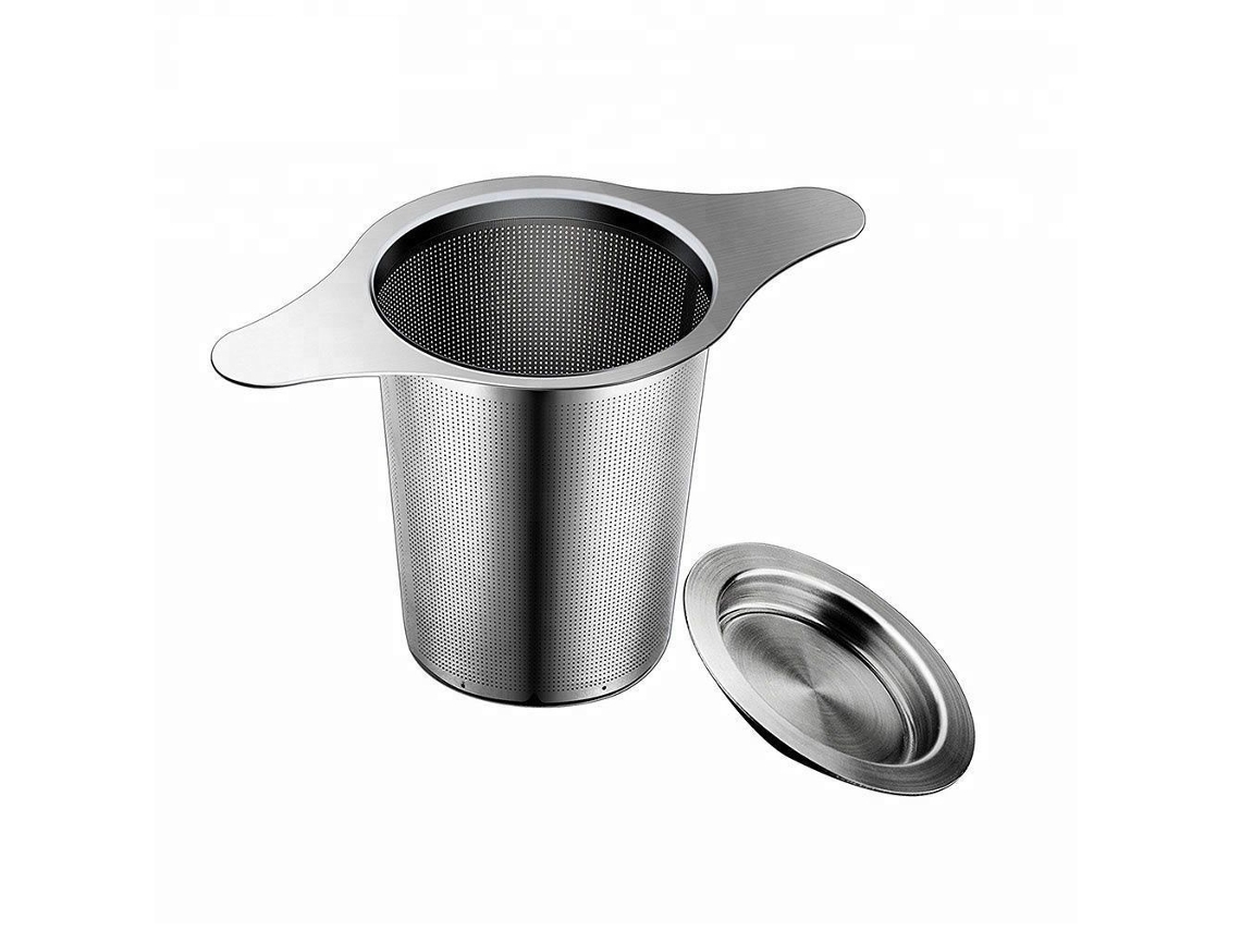 Juego de 2 infusores de té de acero inoxidable, malla ultrafina, reutilizables - Tommy01