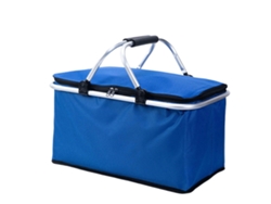 Bolsa térmica para picnic de 30 litros con asas acolchadas, contenedor de alimentos plegable y cesta de la compra impermeable para un uso práctico - GOKOCO