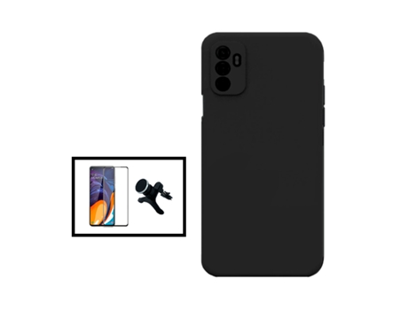 Kit De Película De Vidrio Templado De Cubierta Completa 5D Soporte Magnético De Coche Reforzado Con Silicona Líquida Para OPPO A11S - Negro PHONECA...