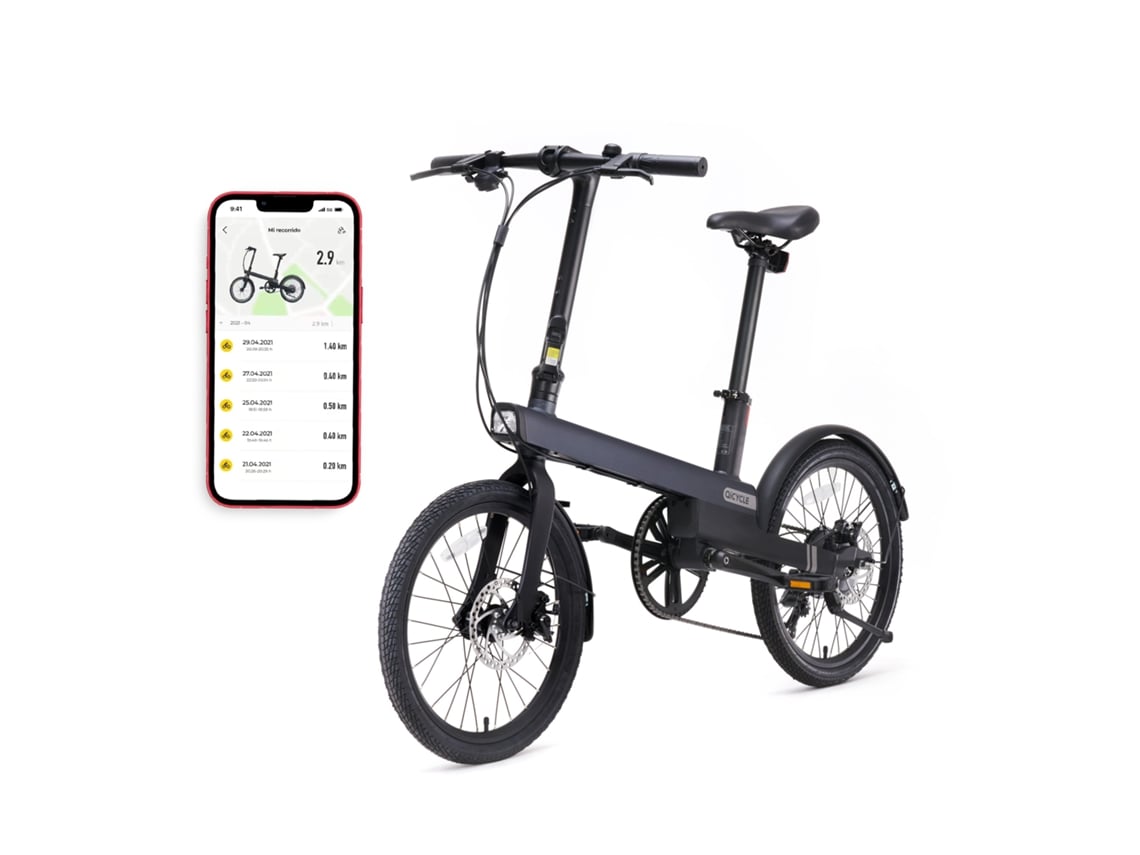 Bicicleta Eléctrica de Cuidad XIAOMI QICYCLE C2 Negro (Velocidad Máxima: 25  km/h - Autonomía: 65 km)