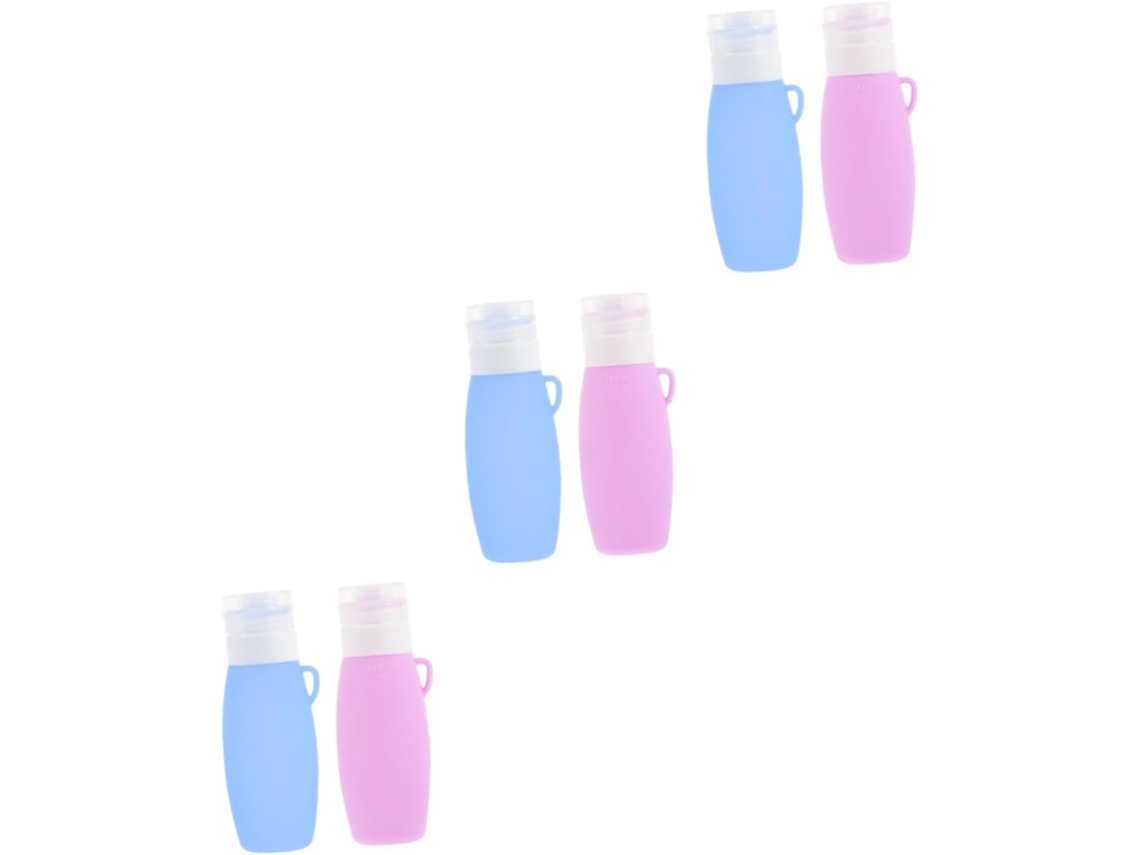 3pièces Botellas De Voyage Silicona Frascos Distributeurs Impermeables Pour Lotion Et Produits Soins