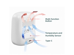 Detector Portátil De Pm2.5 Con Pantalla Led Y Sensor Láser Para Medir La Temperatura, La Humedad Y La Calidad Del Aire.