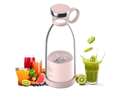 Licuadora portátil, 350 ml, licuadora personal multifuncional, recargable por USB.