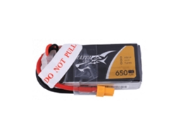 Batería de polímero de litio Tattu 3s de 11,1 V, 650 mAh, 75 C, 3S1P, XT30U F, para dron RC de 90-180 mm, FPV y carreras