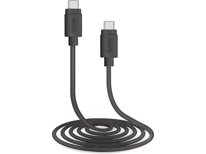 Cable SBS TECABLETCC31K (USB-C - USB-C - 1.5 m - Negro)