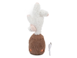 Ats-juguete De Peluche Musical Bailarín Cantante Suave De Algodón Pp Divertido Eléctrico Para Niños Niñas Blanco