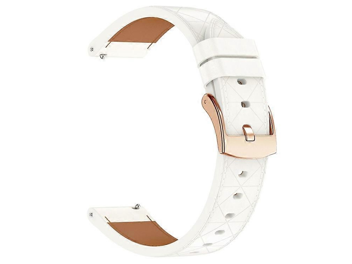 Correa de reloj compatible con Garmin Venu 3s/2s/Forerunner 265s/255s, correa de piel de vacuno auténtica con hebilla de oro rosa Saisiyiky