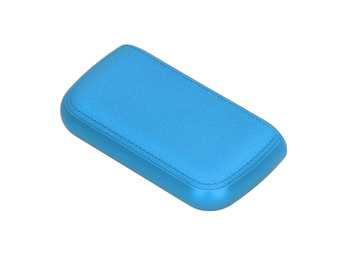 Estuche para cigarrillos con capacidad para 10 cigarrillos, textura de cuero, manejo con una sola mano, ABS, portátil, de bolsillo, para hombres.
