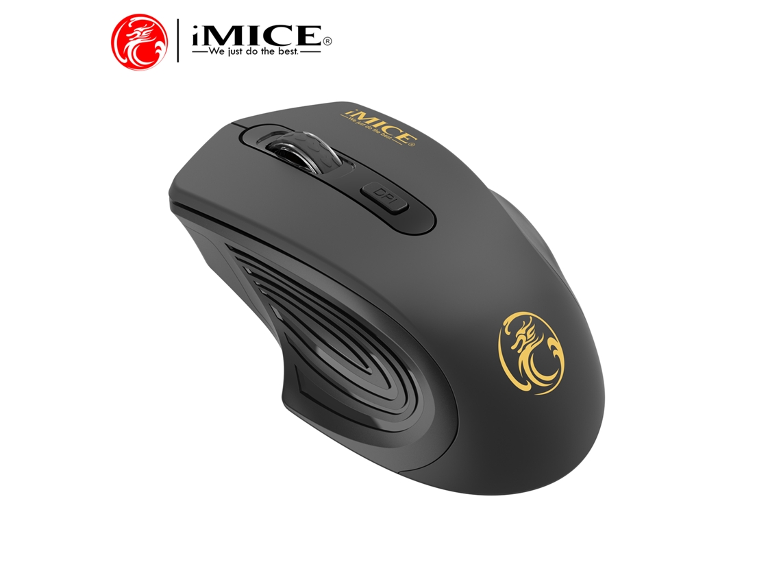 (negro) Ratón Silencioso Inalámbrico Usb De 2,4 G, 3 Velocidades Ajustables
