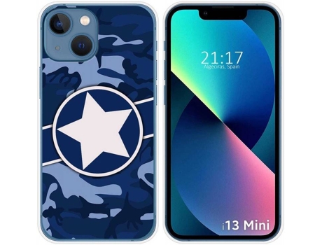 Carcasa iPhone 13 Mini (5.4) TUMUNDOSMARTPHONE Camuflaje 03 Dibujos Multicolor