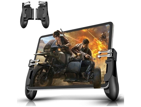 Gamepad móvel para ipad, [operação de seis dedos] gamepad móvel com suporte giratório de 360 ââ° game trigger pubg trigger joystick controll...