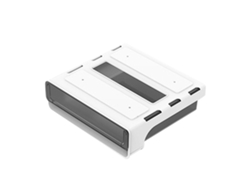 Caja de almacenamiento debajo del escritorio, gran capacidad, de plástico adhesivo, con estante oculto, organizador de cajones para teléfonos, piezas y papelería.
