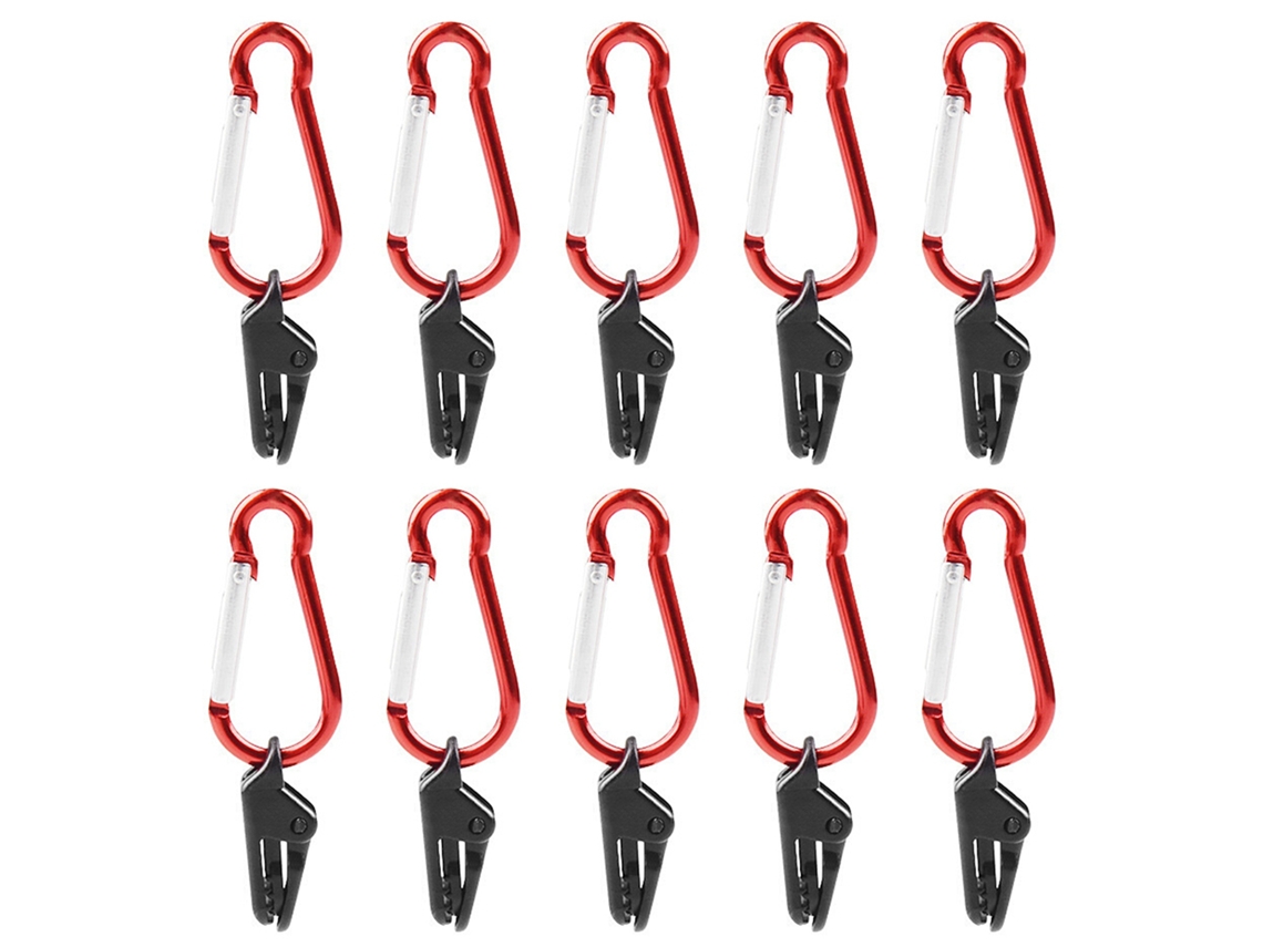 Clips para tienda de campaña con rifle para camping (10 unidades)