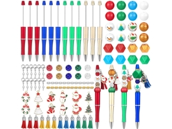 Juego De Bolígrafos Retráctiles Navideños Con Diseños De Dibujos Animados.