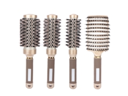 Set De 4 Cepillos De Pelo Redondos Profesionales Para Secado Con Secador, Diseño Ergonómico, Reduce Frizz Y Brilla