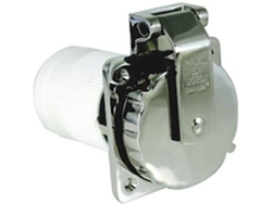 Ficha MARINCO Inlet 50 A/125V With Rear Enclosure Plata