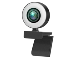 Cámara Web Full Hd 4k Para Ordenador Con Luz Anular Integrada Para Diferentes Aplicações E Usos