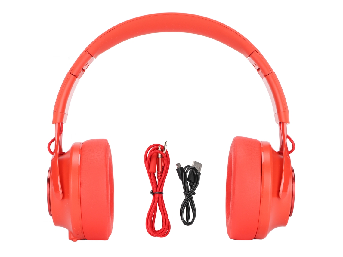 Auriculares Bluetooth Infantiles P1 Supraaurales Para Música, Películas Y Deportes - Rojo