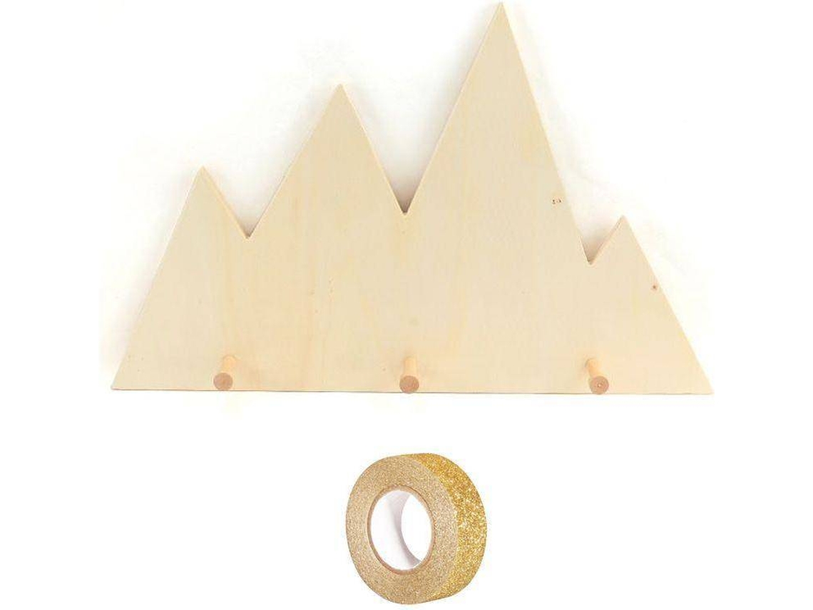 Perchero YOUDOIT (Dorado - Madera - 45x28.5 cm)