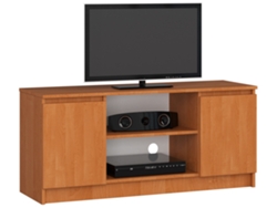 Mueble De Tv Akord Aliso 120 Cm 2 Puertas Frente En Color Aliso 2 Estantes 120x40x55 Cm