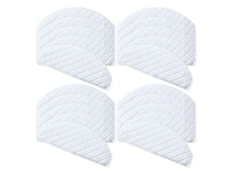 Conjunto de 40 peças de esfregões descartáveis para ecovacs deebot ozmo t8 aivi n8 pro