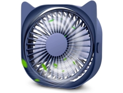 Mini Ventilador De Escritorio Usb Portátil Y Silencioso Con 3 Velocidades Y Diseño De Orejas De Gato.