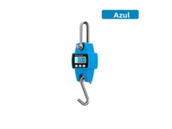 (azul) Báscula electrónica portátil de alta precisión para grúa, con una capacidad de 300 kg.