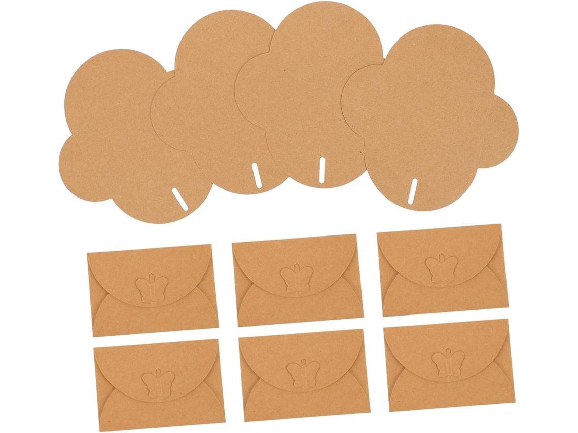 50 Sobres De Papel Kraft Retro, Vacíos Para Invitaciones Y Tarjetas, Diseño Vintage, Perfectos
