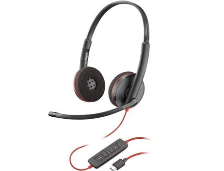 Auriculares con Micrófono POLY 8X228A6 (Negro - USB)