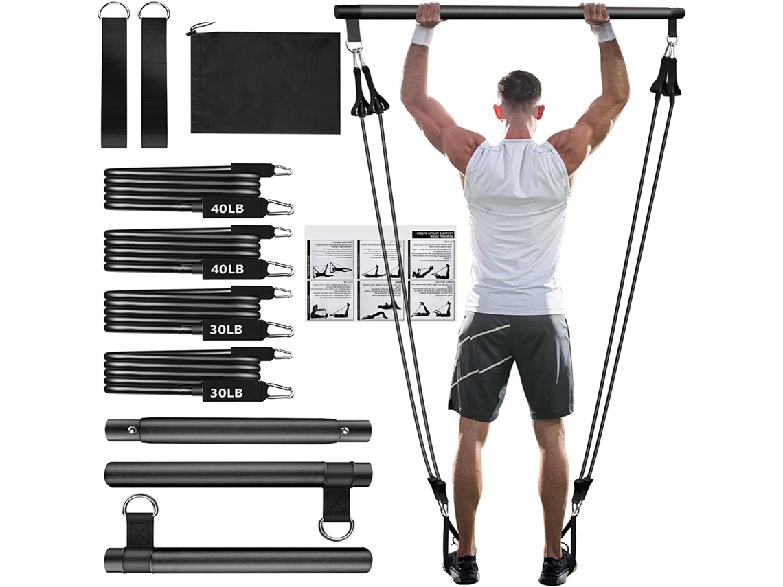 Juego De Barras De Emulsión Para Pilates (Negro)  DIGITALLAB