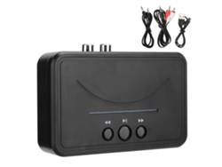 Receptor De Música Bluetooth 5.0 Nfc Con Conexiones Usb, Aux De 3,5 Mm Y Adaptador Estéreo Rca.