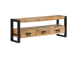 Mueble de TV 120x30x45 Cm Madera Maciza de Mango Lovely Home