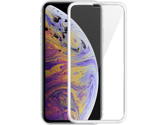 Protector de Cristal Templado AVIZAR 9H iPhone XS Max Blanco