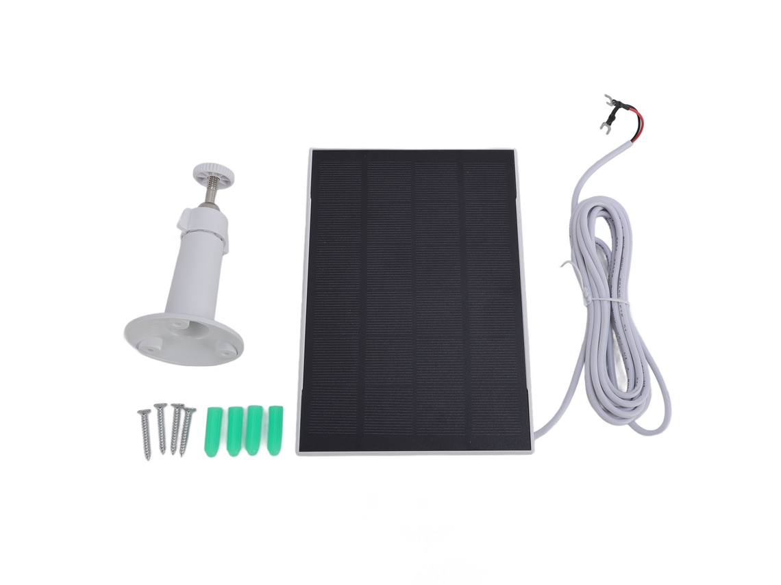 Painel Solar Campainha Eletrônica 8w Ip66 Com Câmera 2k Carregador Ajustável 360°