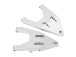 2pcs Brazo Oscilante Inferior Delantero Aluminio Rc Preciso Ligero Para Udirc Ud1002 Ud1002se Plata