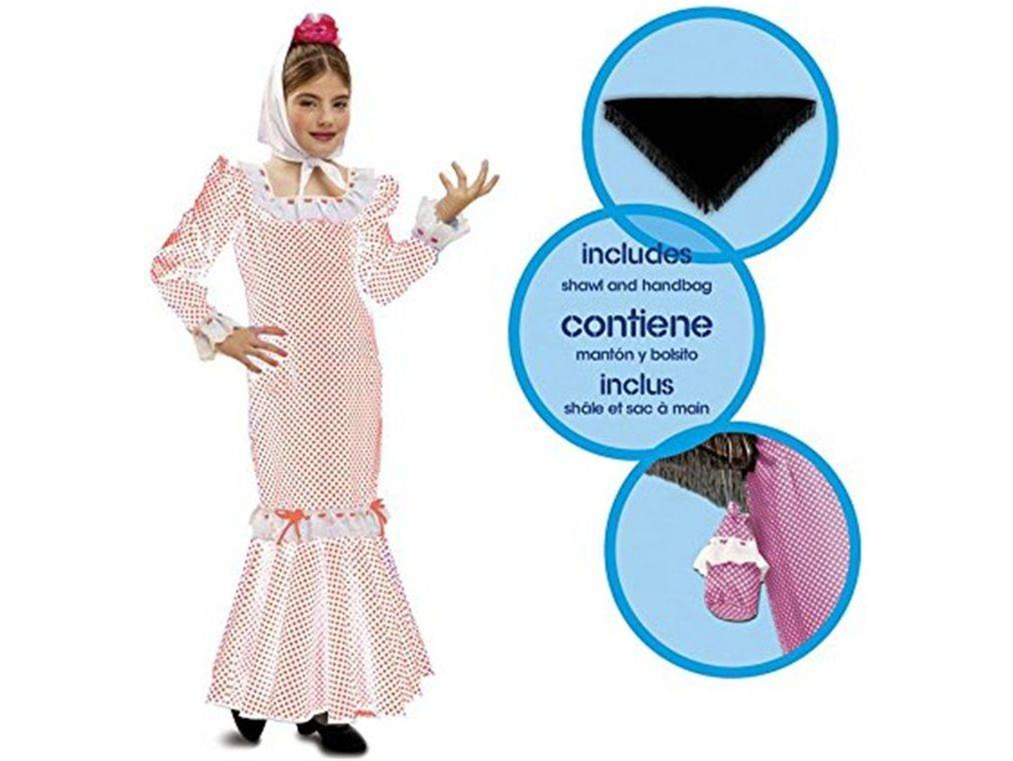 Disfraz VIVING Madrileña (Tam: 7-9 años)