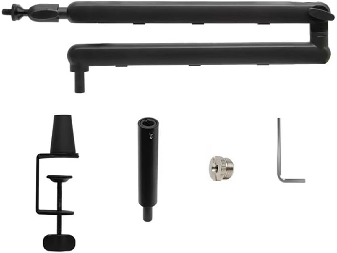 Soporte De Micrófono Resistente Con Abrazadera De Escritorio Y Micrófono Ajustable.